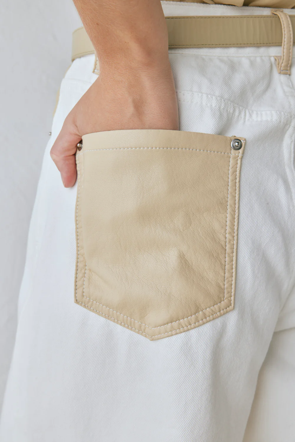Sutton High Rise Denim Jeans White - Image 8