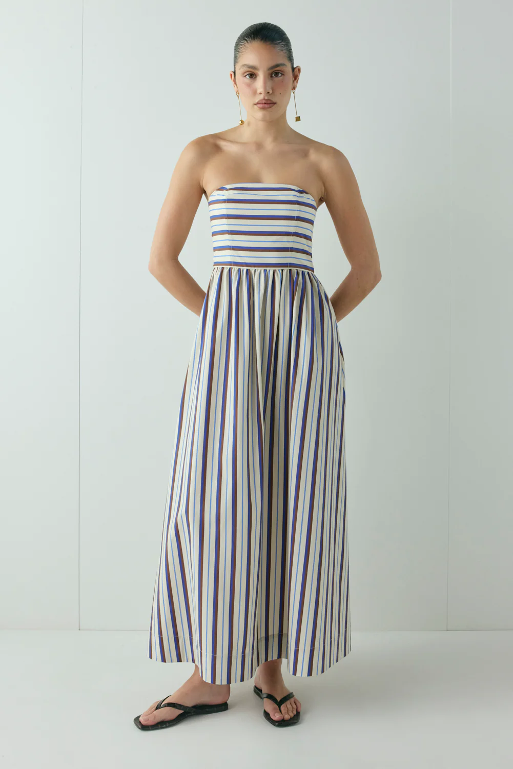 Sylvie Midi Dress Stripe
