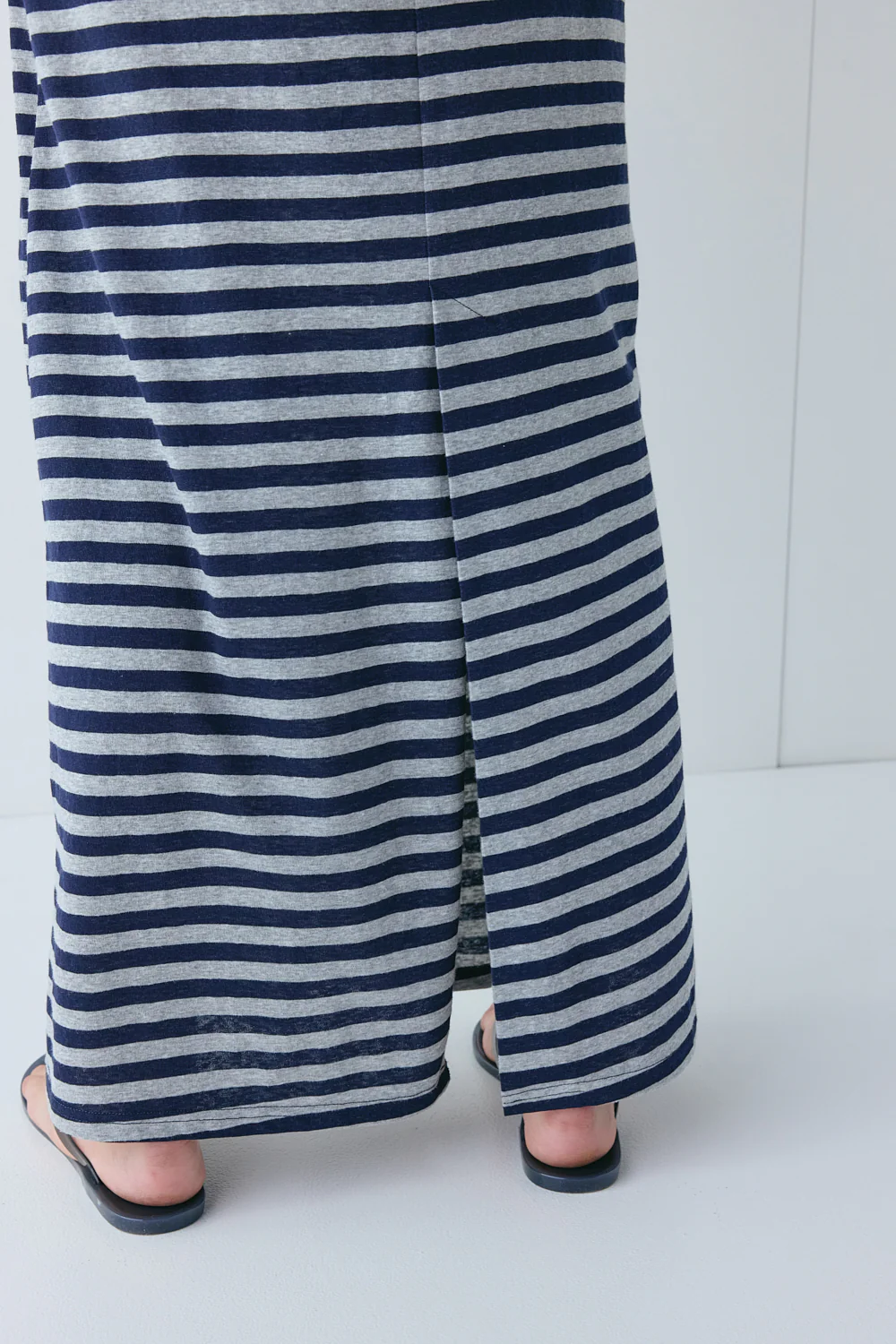 Tamsin Maxi Skirt Navy Stripe - Image 5
