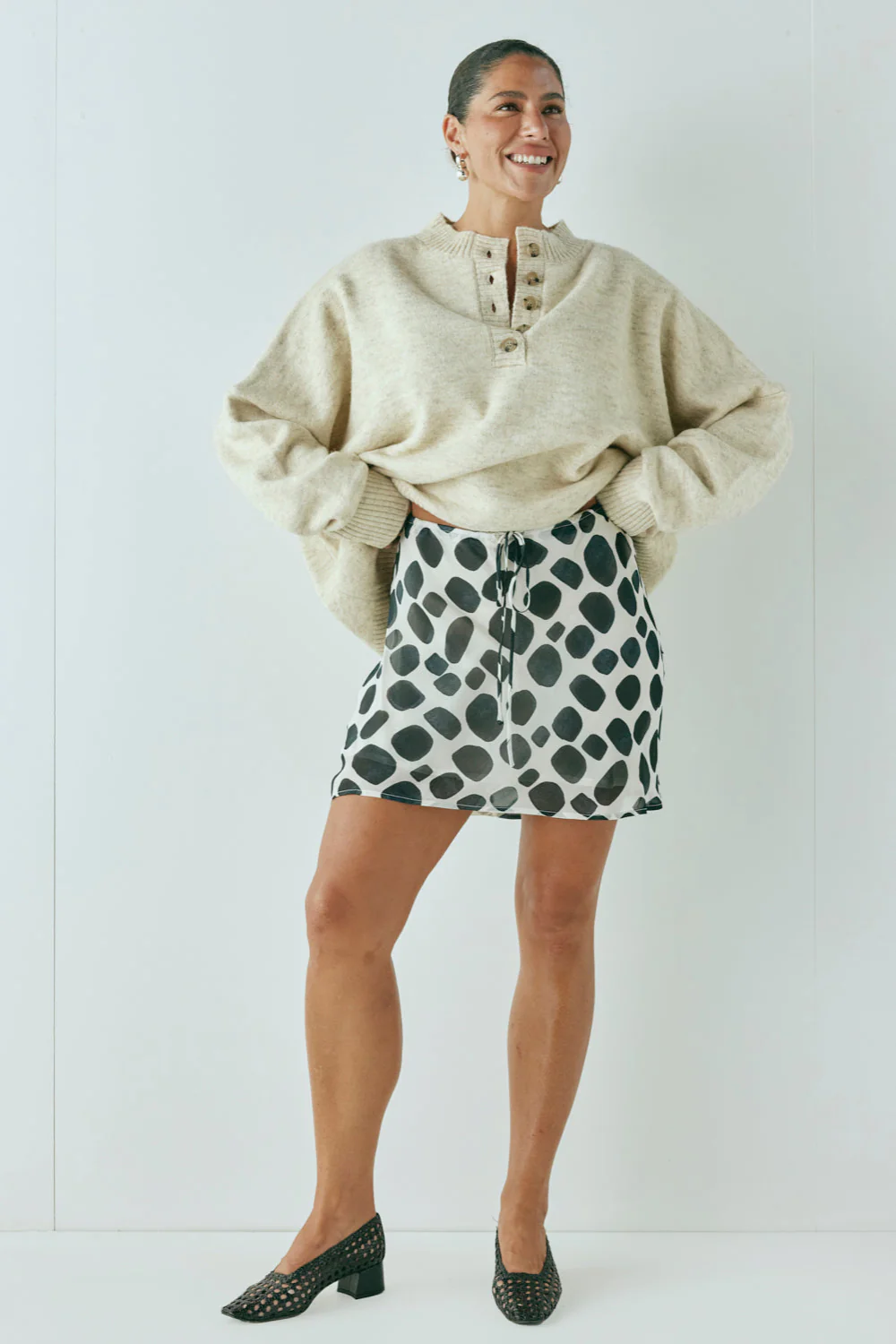 The Way to San Jose Bias Cut Mini Skirt Eni - Image 2