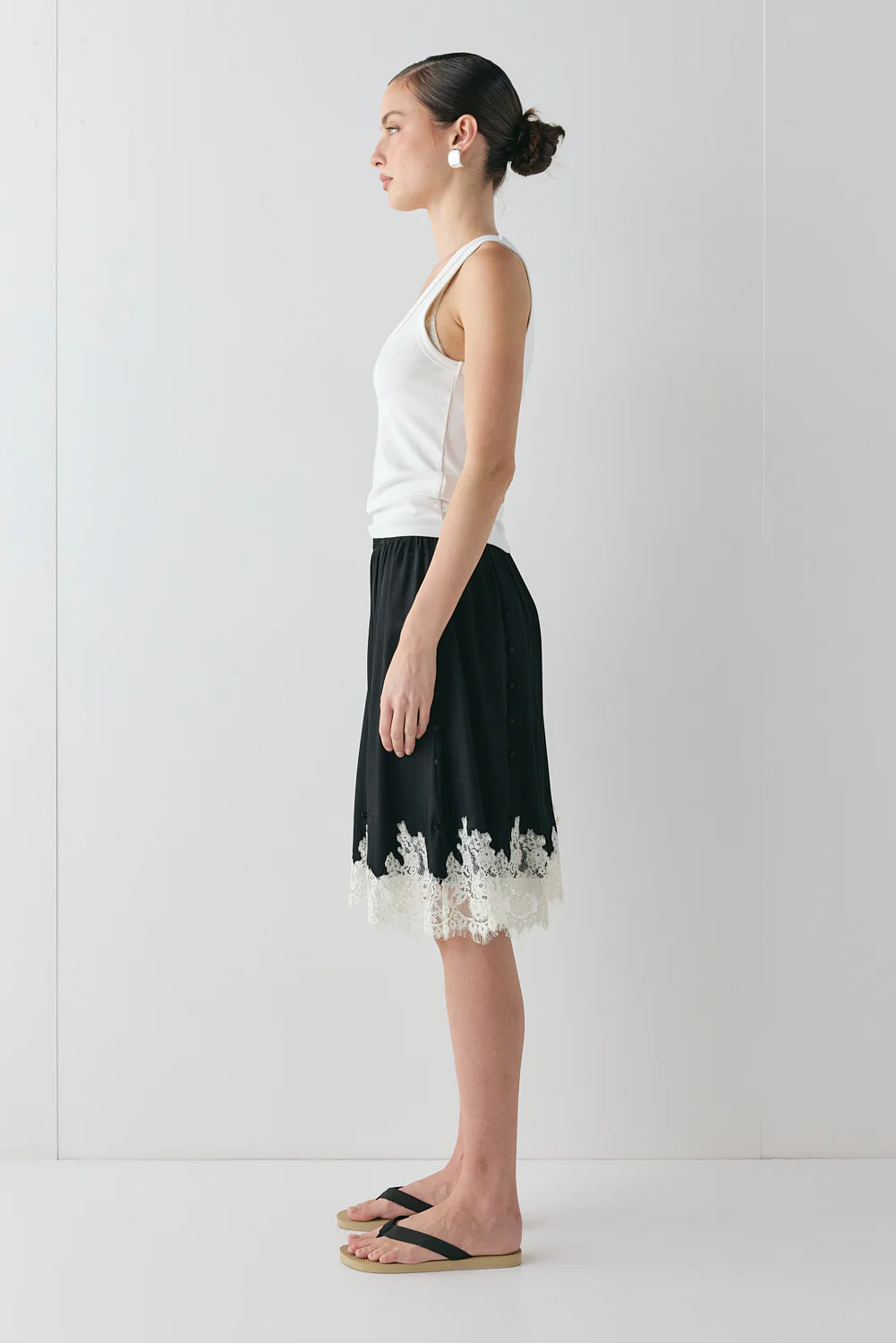 Thea Lace Skirt Black - Image 5