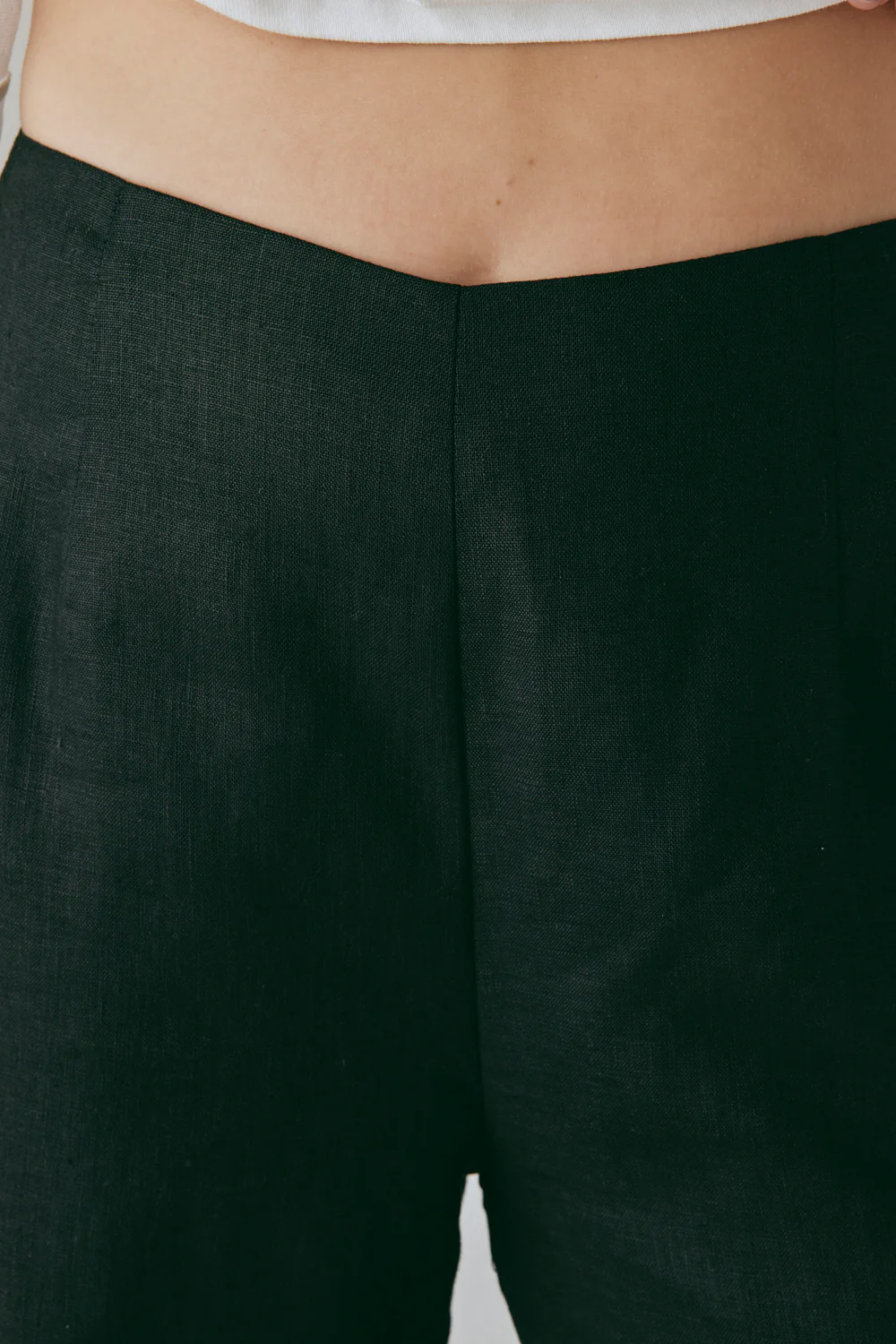 Tia Linen Pants Black - Image 6