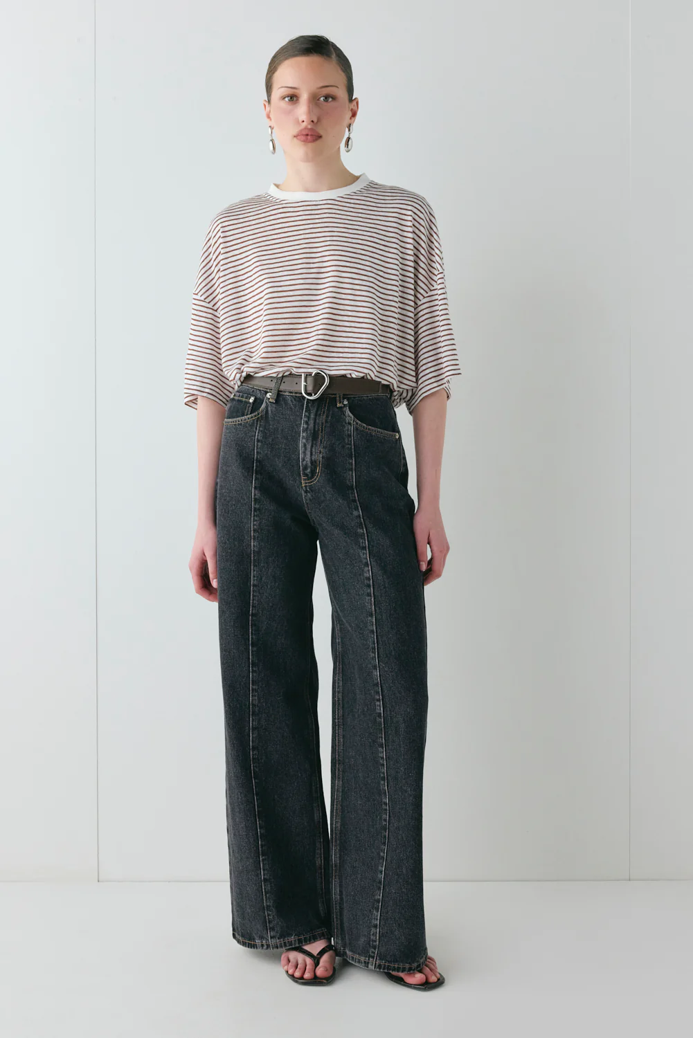 Tilly High Rise Denim Jeans Washed Black - Image 4