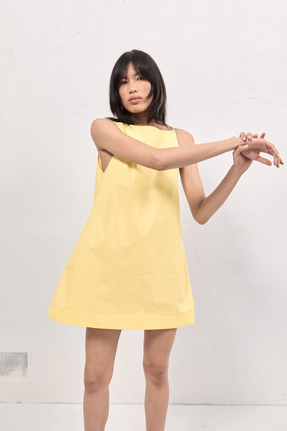 Tulli Mini Dress Lemon - Image 2