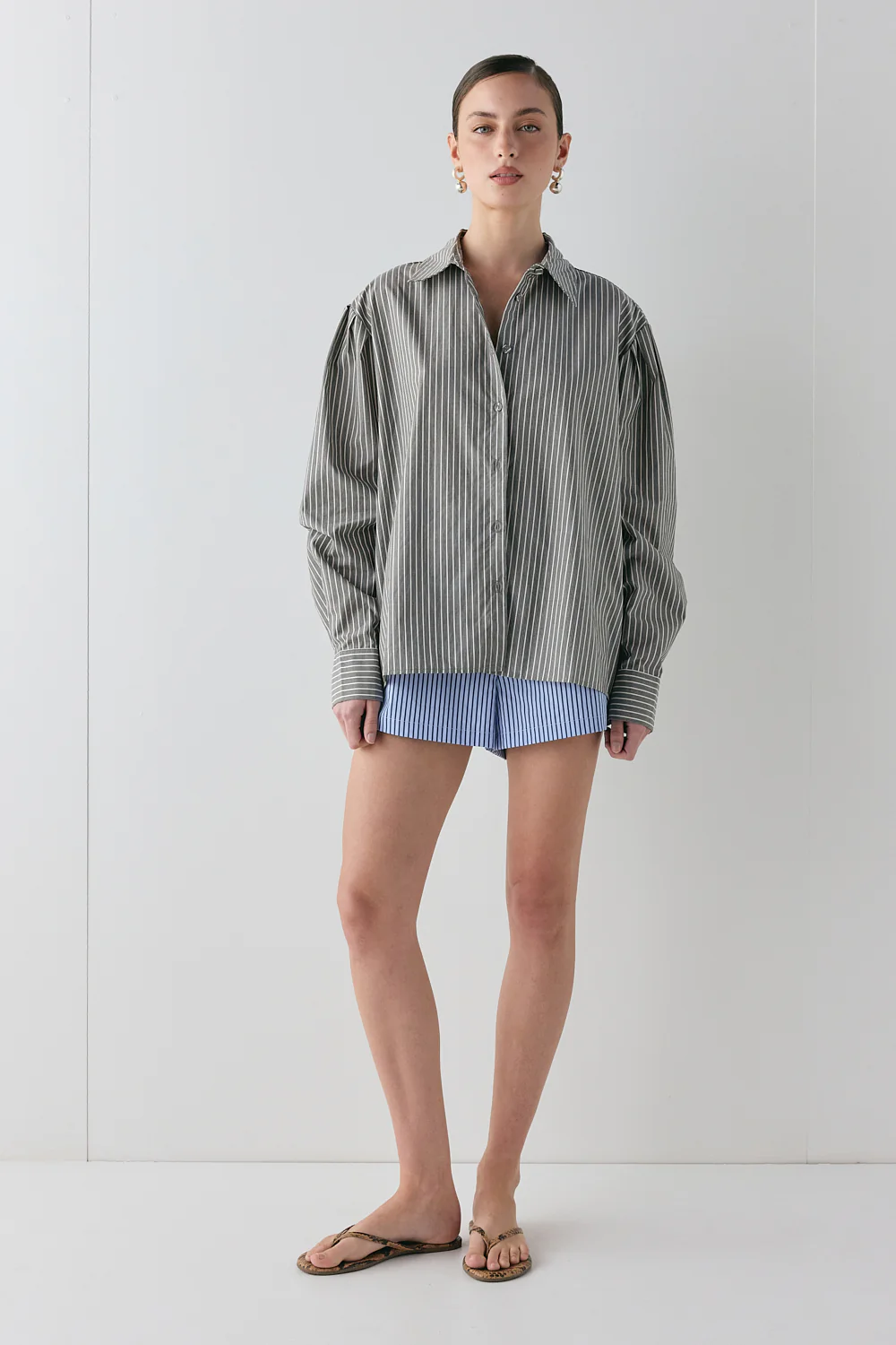 Tully Shirt Charcoal Stripe - Image 2