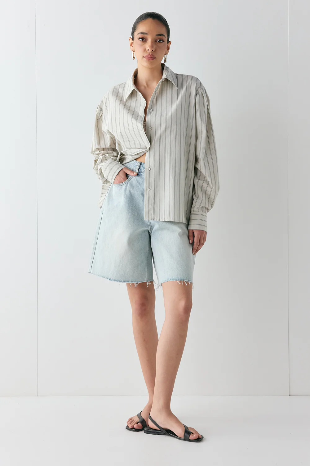 Tully Shirt Oat Stripe - Image 5