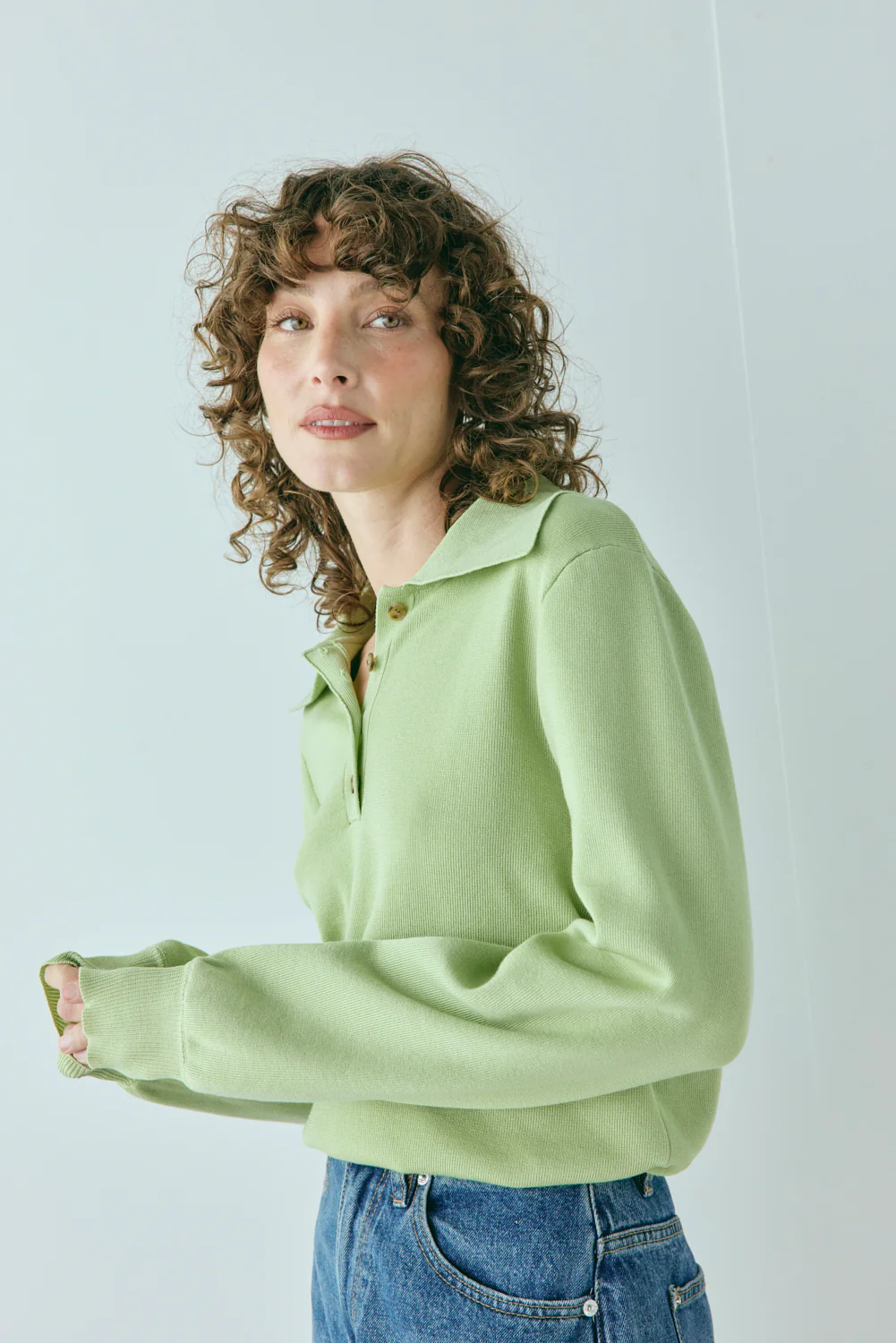 Tyra Knit Jumper Lime - Image 4