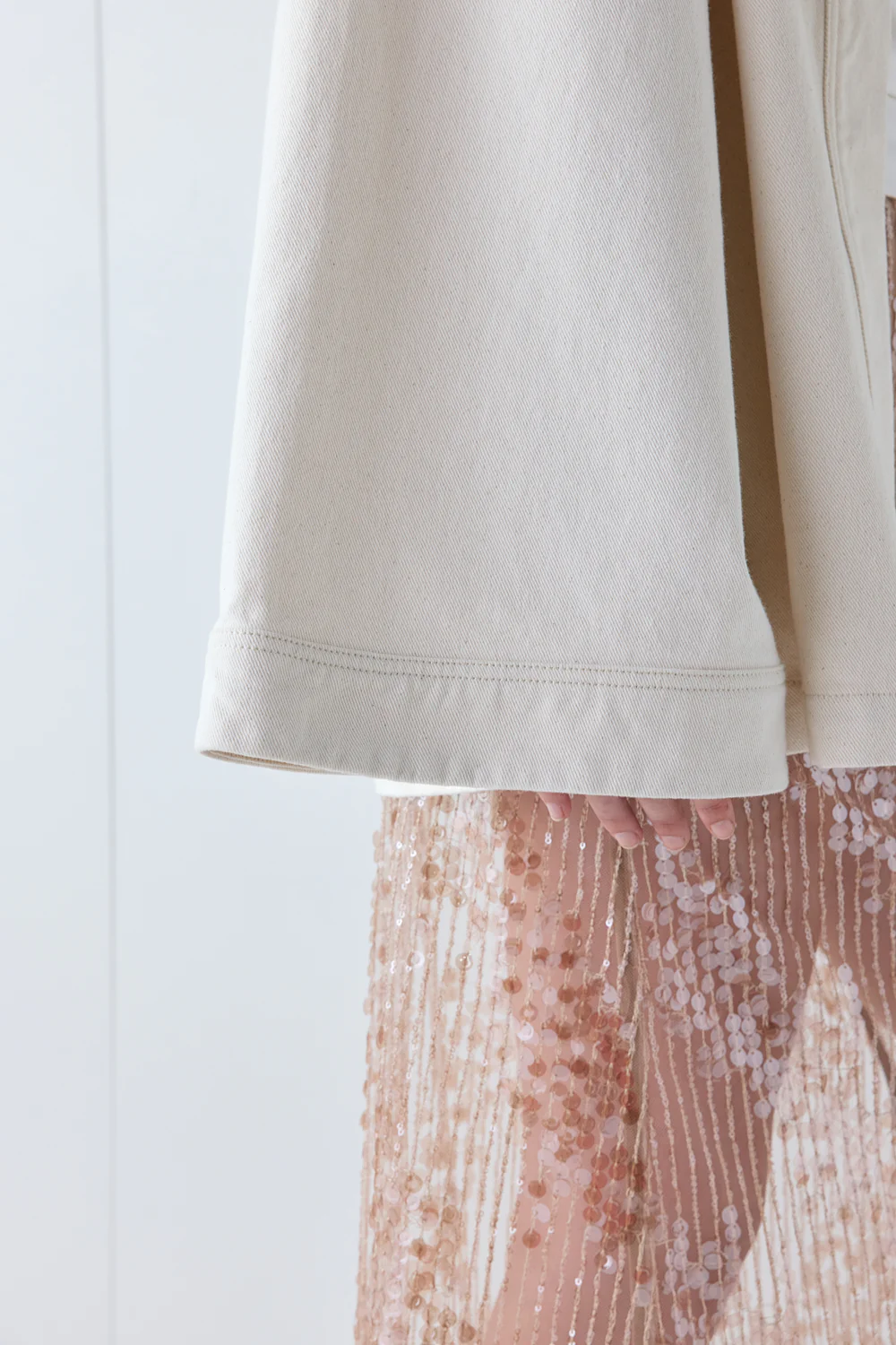 Una Denim Jacket Cream - Image 7