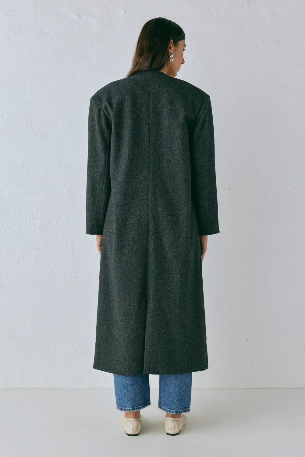 Vale Trench Coat Charcoal - Image 9