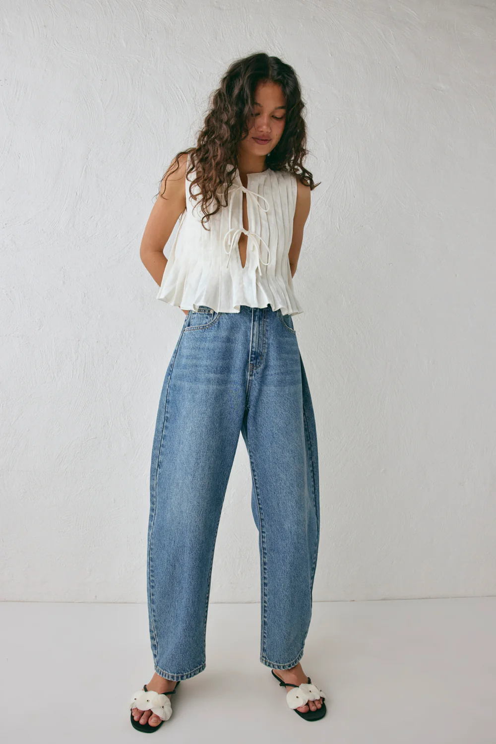Valeria Linen Top White - Image 7