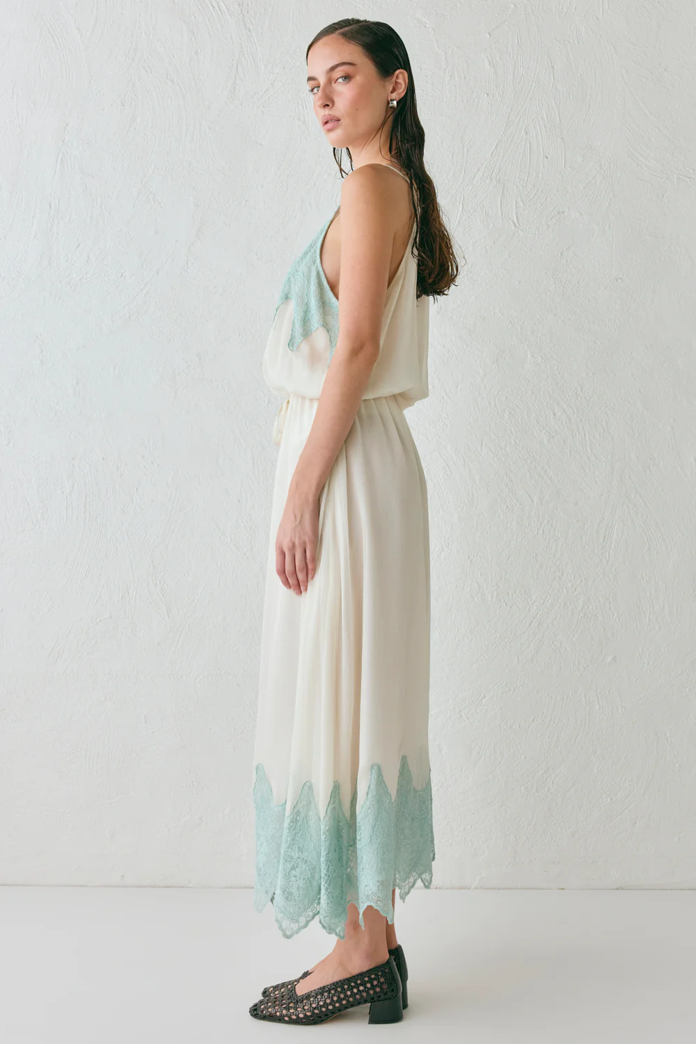 Valery Midi Dress Cream - Image 7