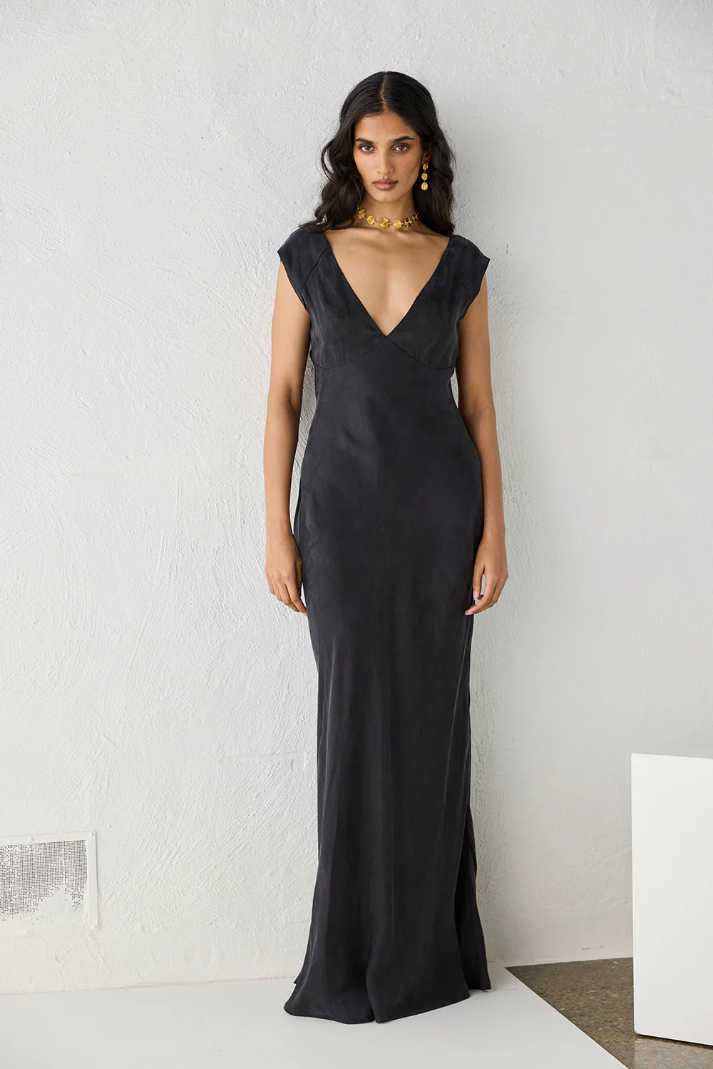 Valya Maxi Dress Black - Image 6