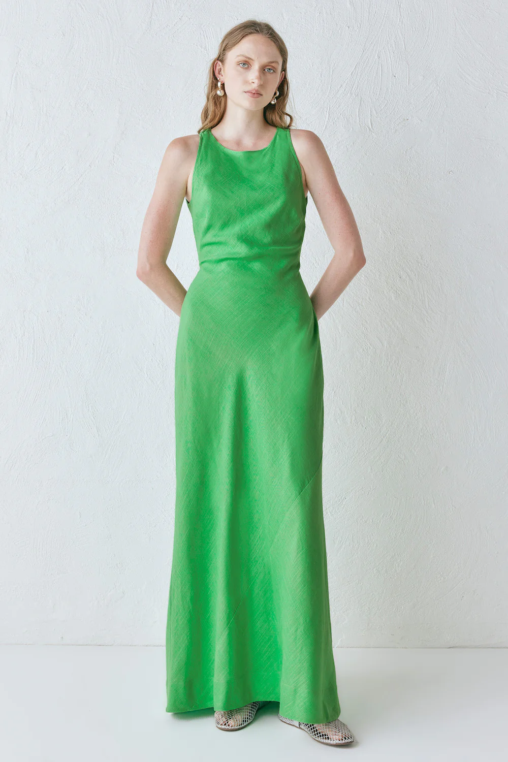 Venetta Maxi Dress Green - Image 2