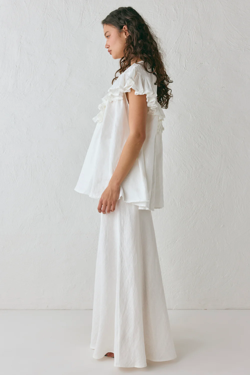 Viola Linen Tunic White - Image 4