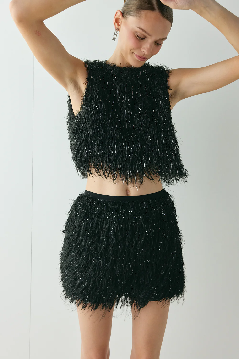 Vivia Fringe Top Black - Image 7