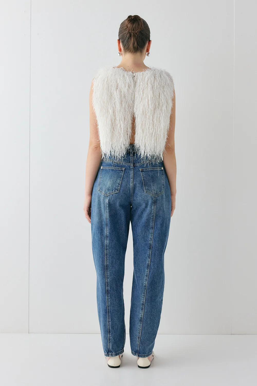 Vivia Fringe Top White - Image 9