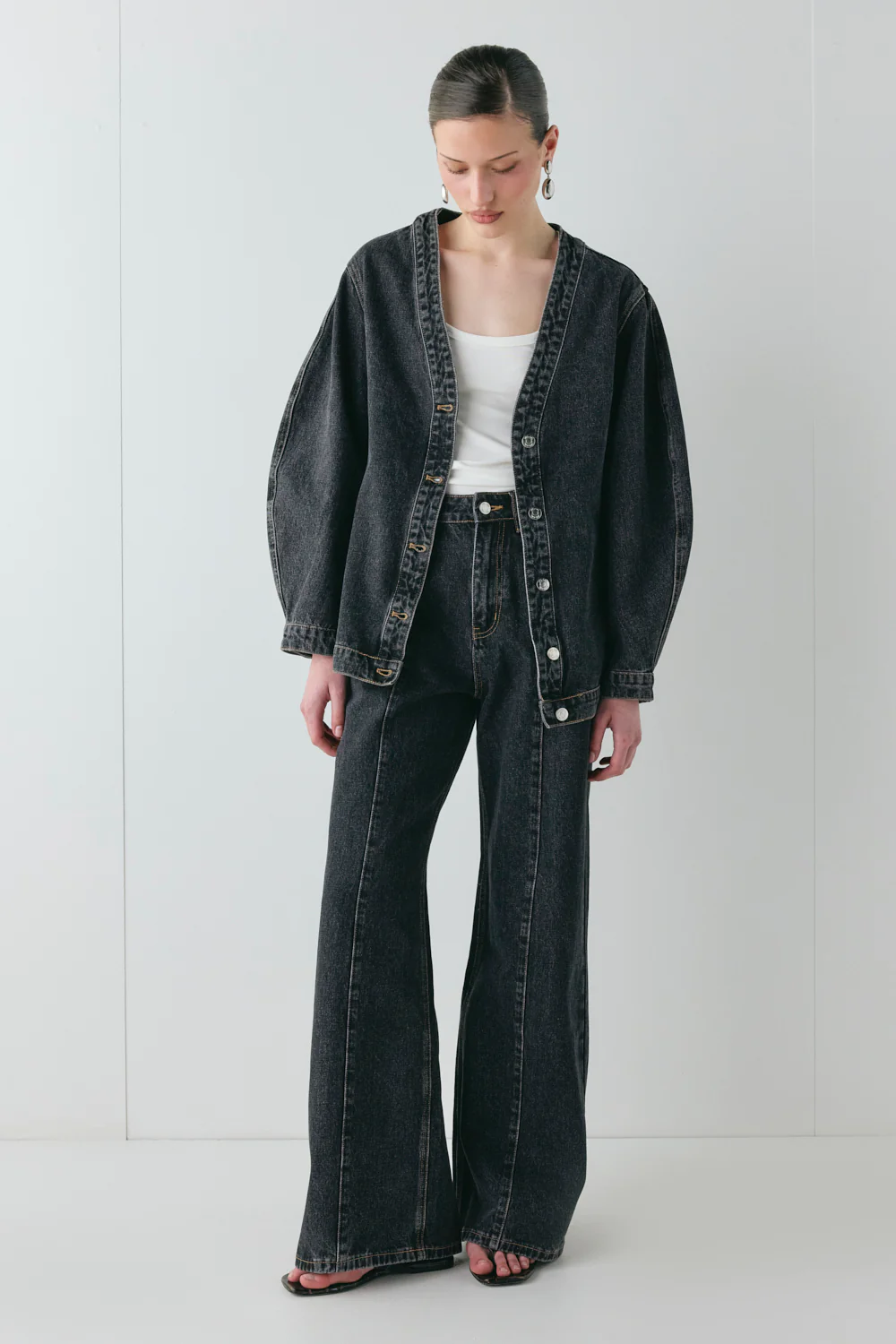 Vivien Denim Jacket Washed Black