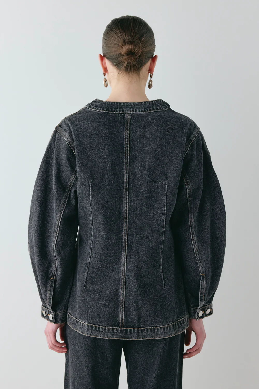 Vivien Denim Jacket Washed Black - Image 8