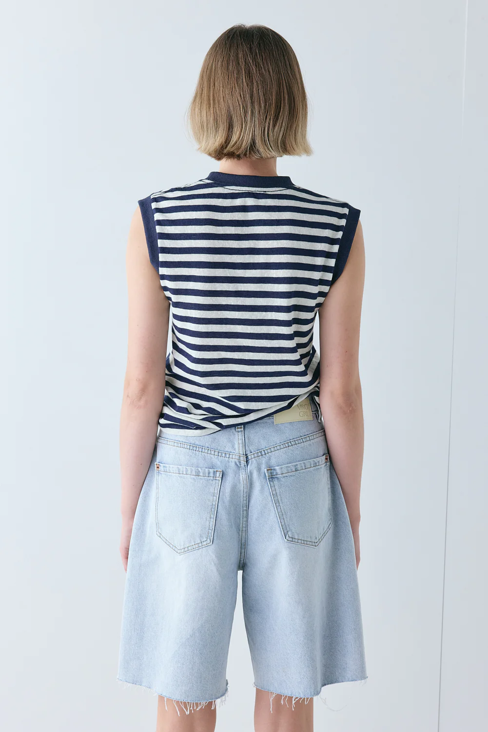 Willa Denim Shorts Washed Blue - Image 6