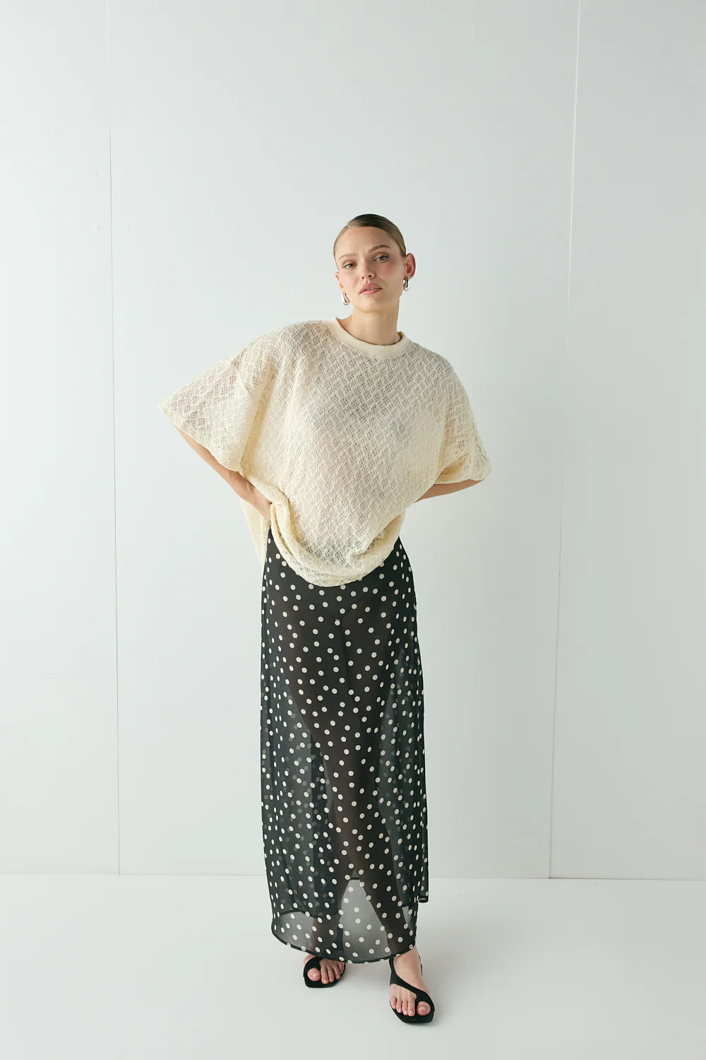 Willow Lace Tee Cream - Image 4