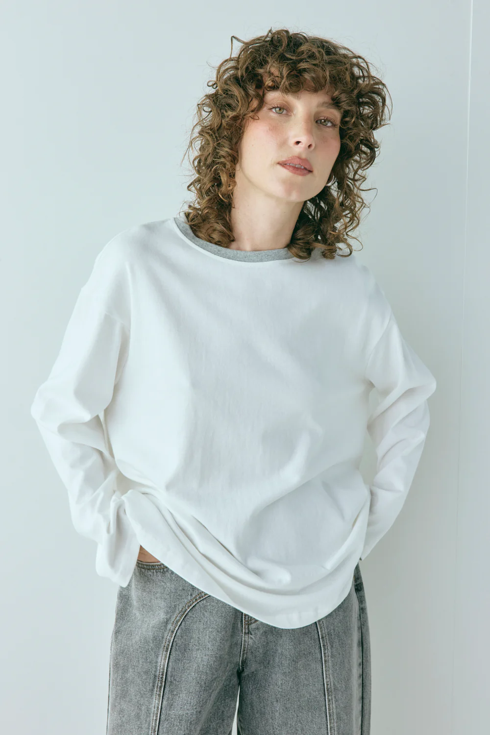Willow Long Sleeve Tee White - Image 4
