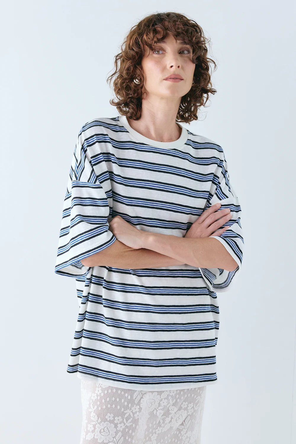 Willow Tee Blue Stripe - Image 2