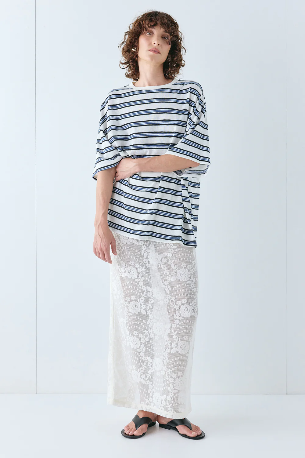 Willow Tee Blue Stripe - Image 4