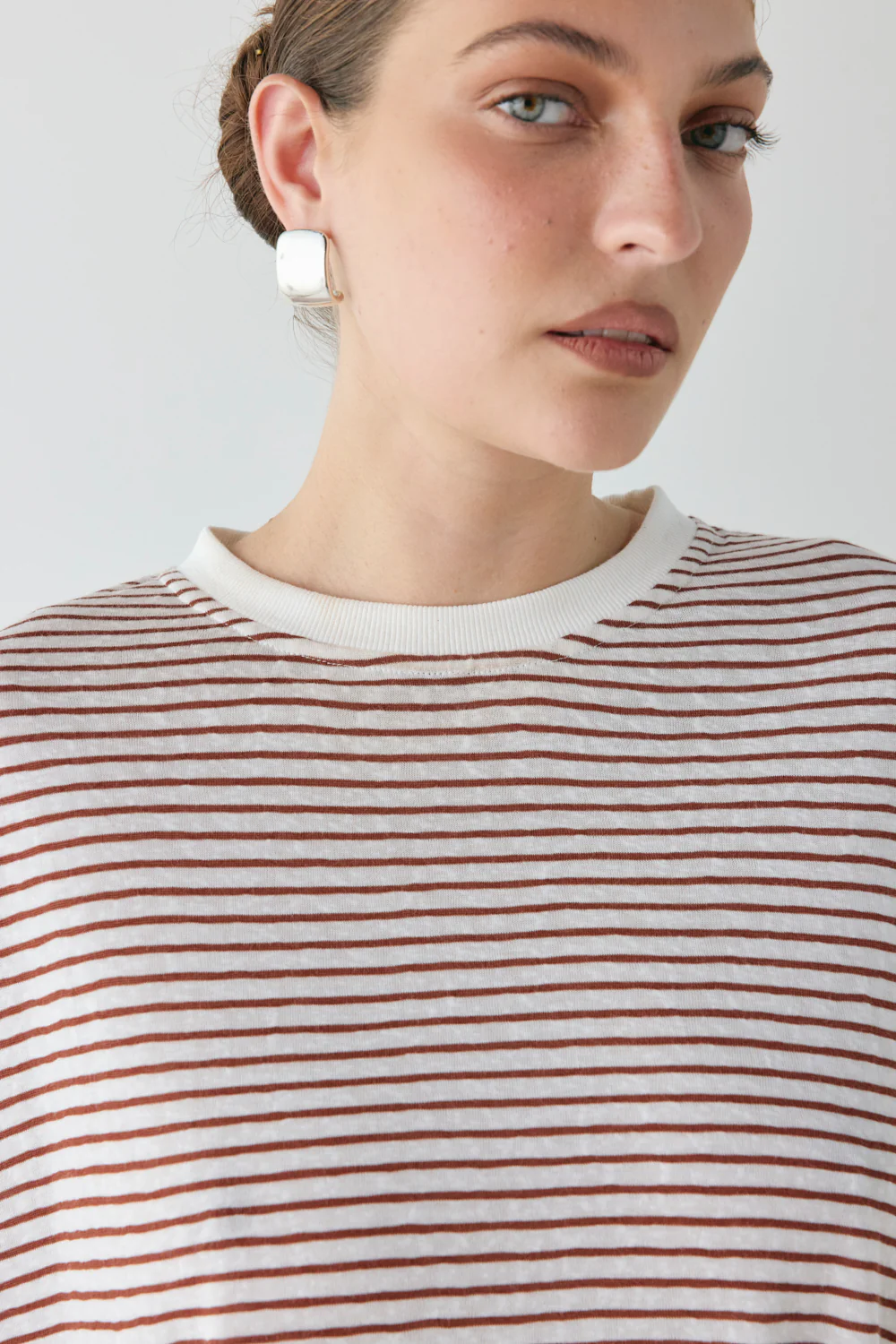 Willow Tee Brown Stripe - Image 2