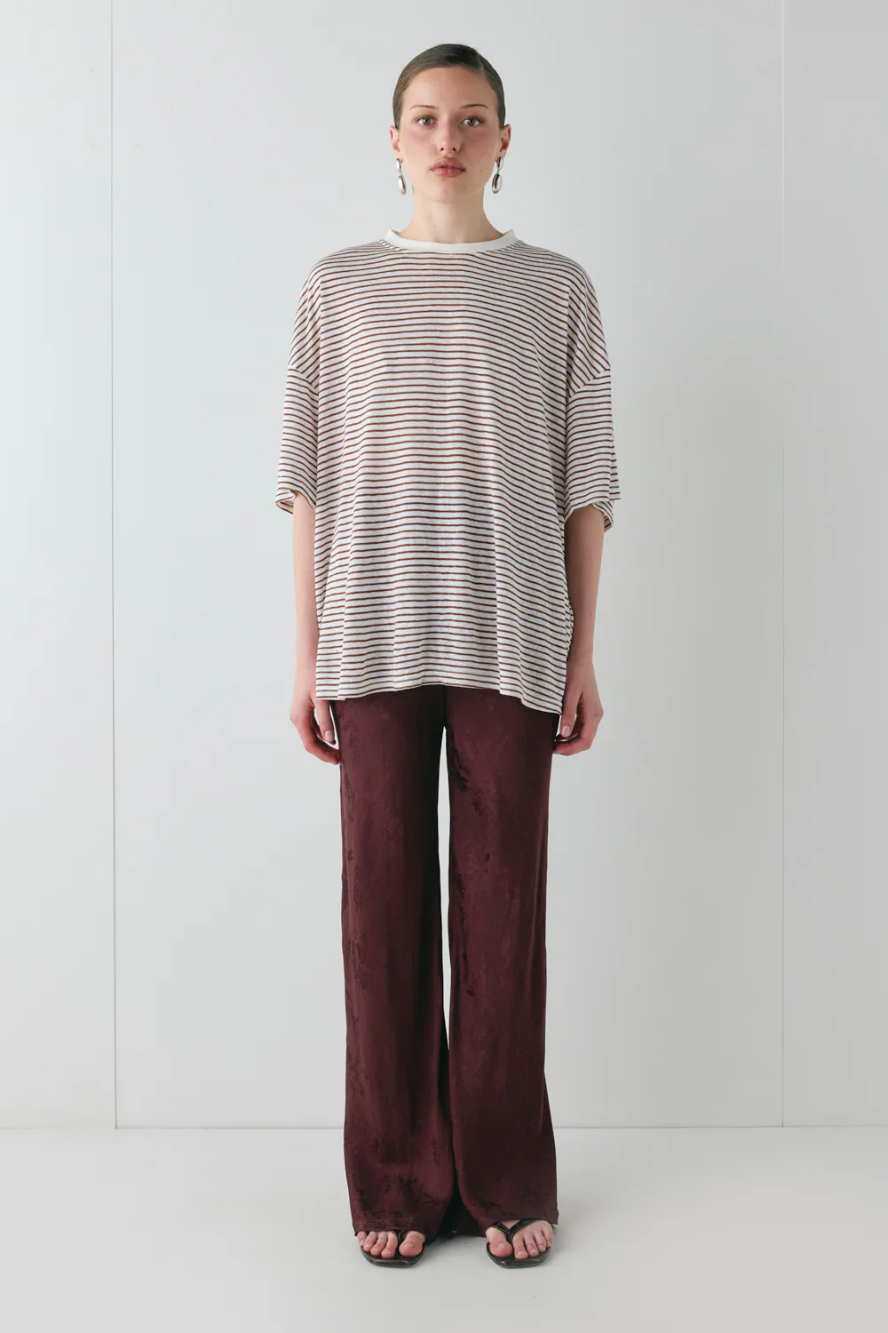 Willow Tee Brown Stripe - Image 3