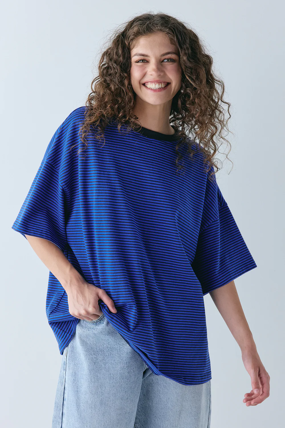 Willow Tee Cobalt Stripe - Image 4