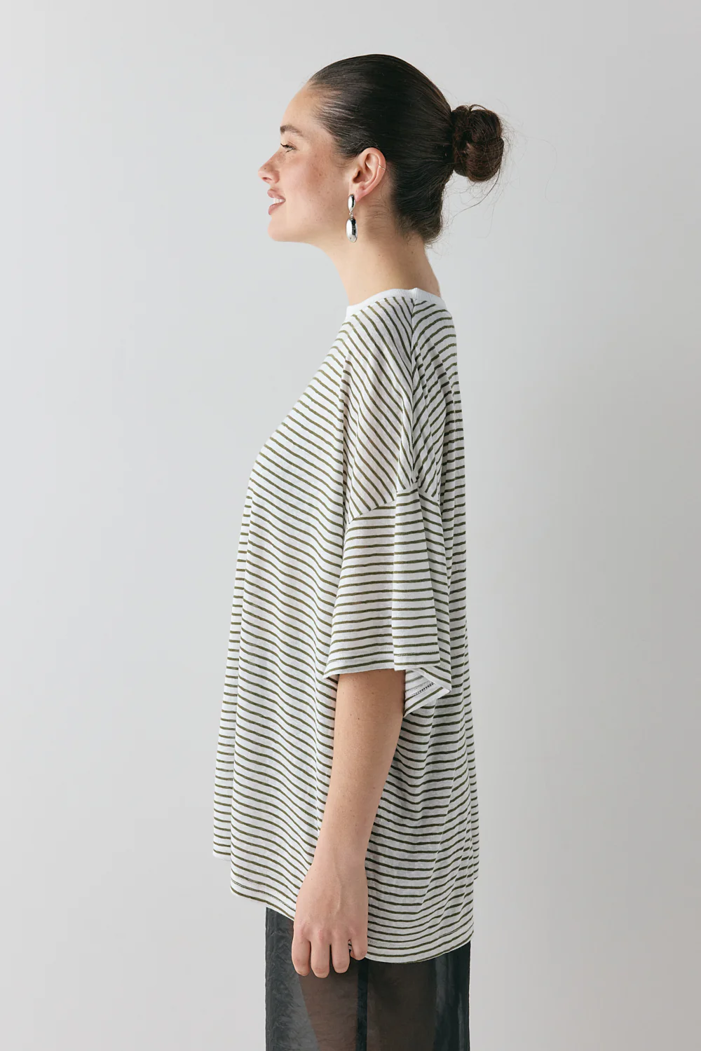 Willow Tee Khaki Stripe - Image 4
