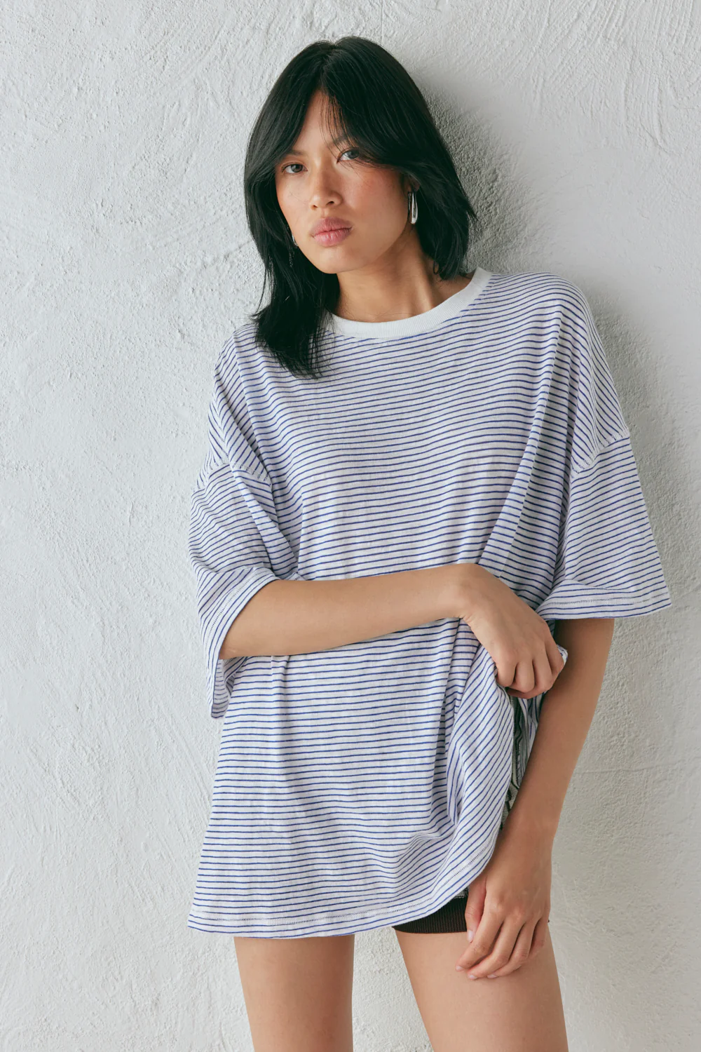 Willow Tee Navy Stripe
