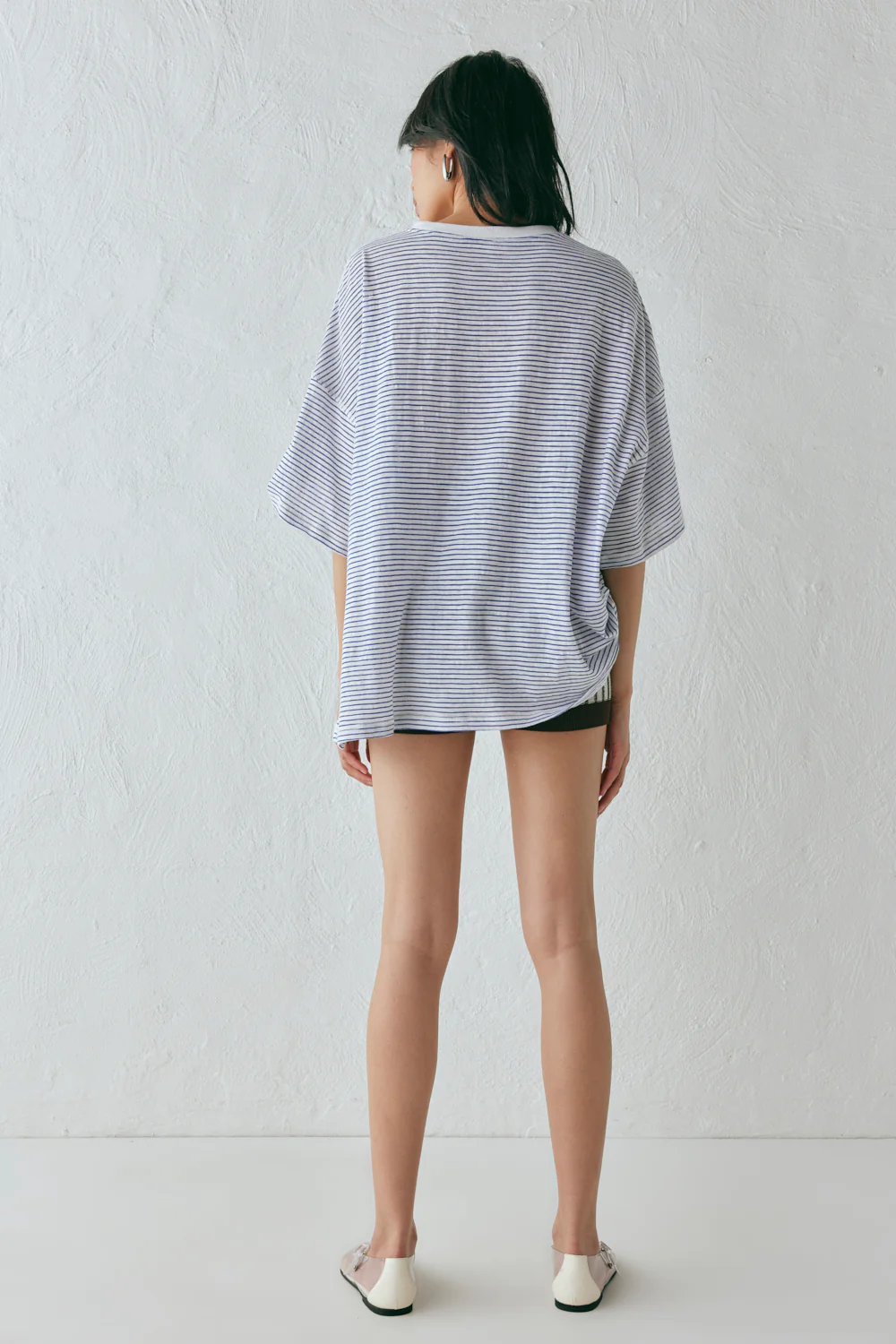 Willow Tee Navy Stripe - Image 7