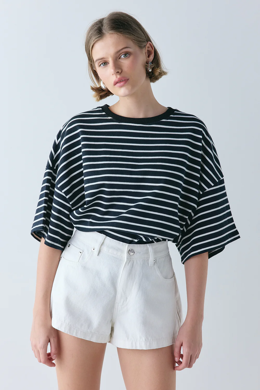 Willow Tee White Stripe - Image 6