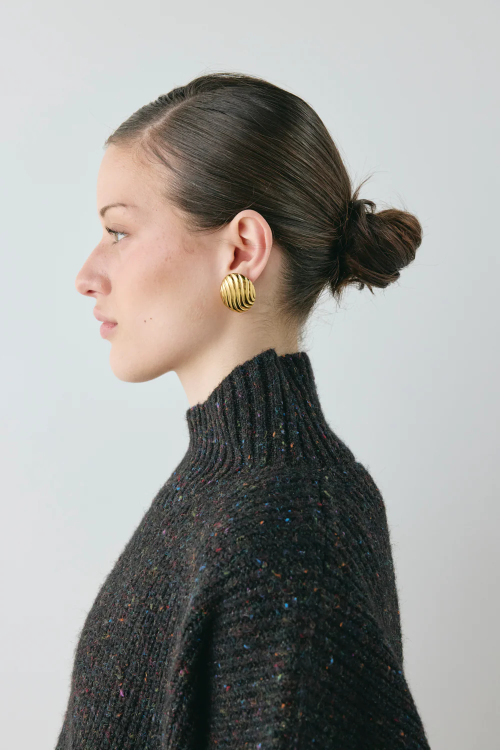 Yumi Knit Jumper Black Speckle - Image 4