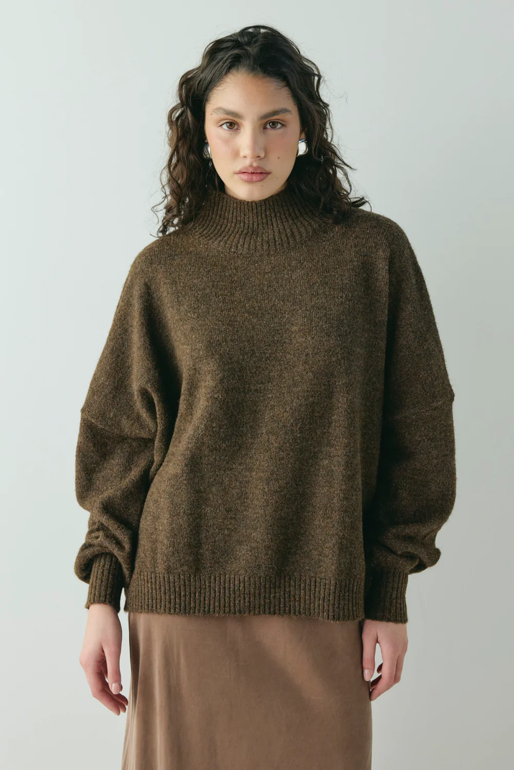 Yumi Knit Jumper Coffee - Image 2