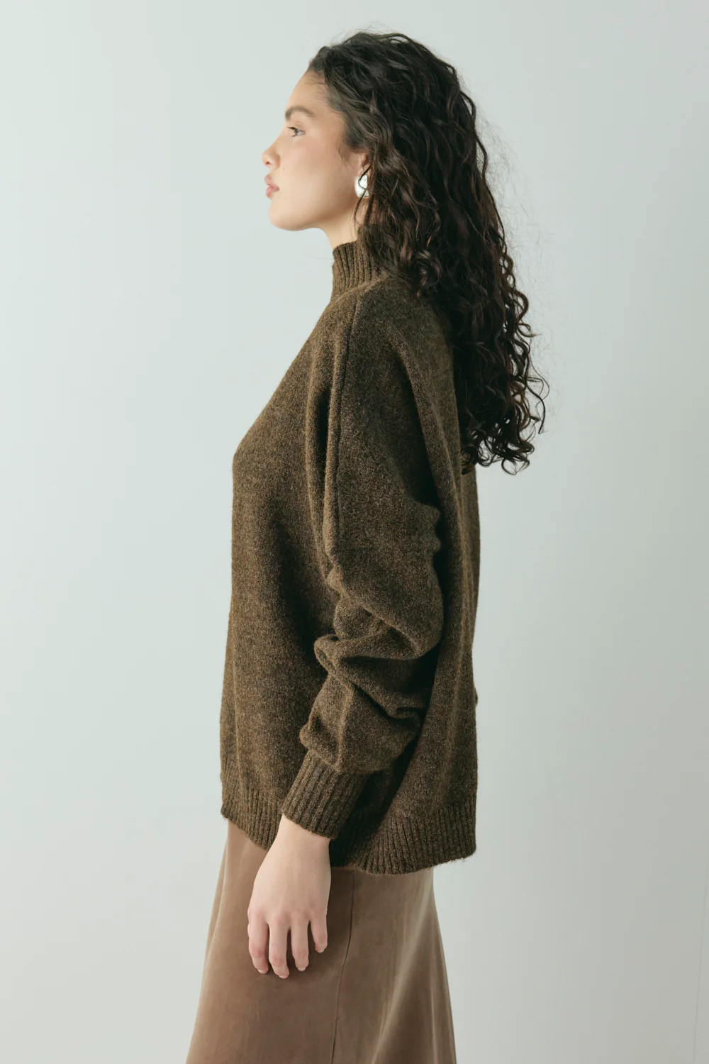 Yumi Knit Jumper Coffee - Image 5