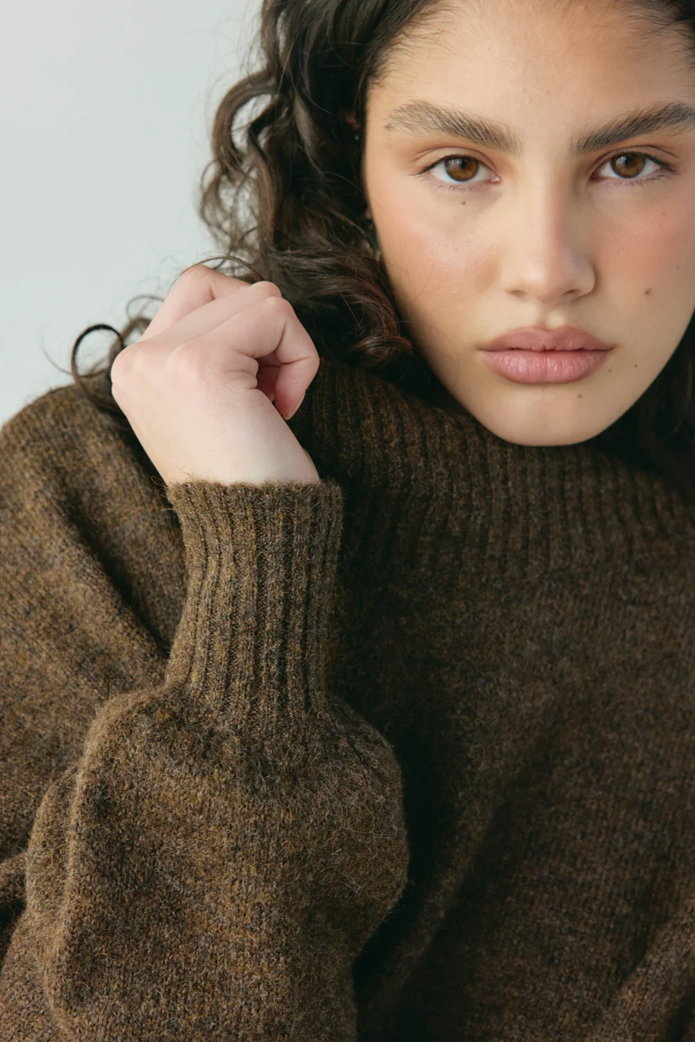 Yumi Knit Jumper Coffee - Image 6