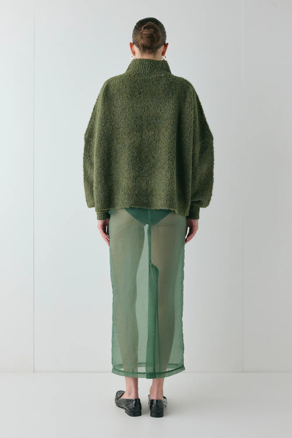 Yumi Knit Jumper Khaki - Image 8