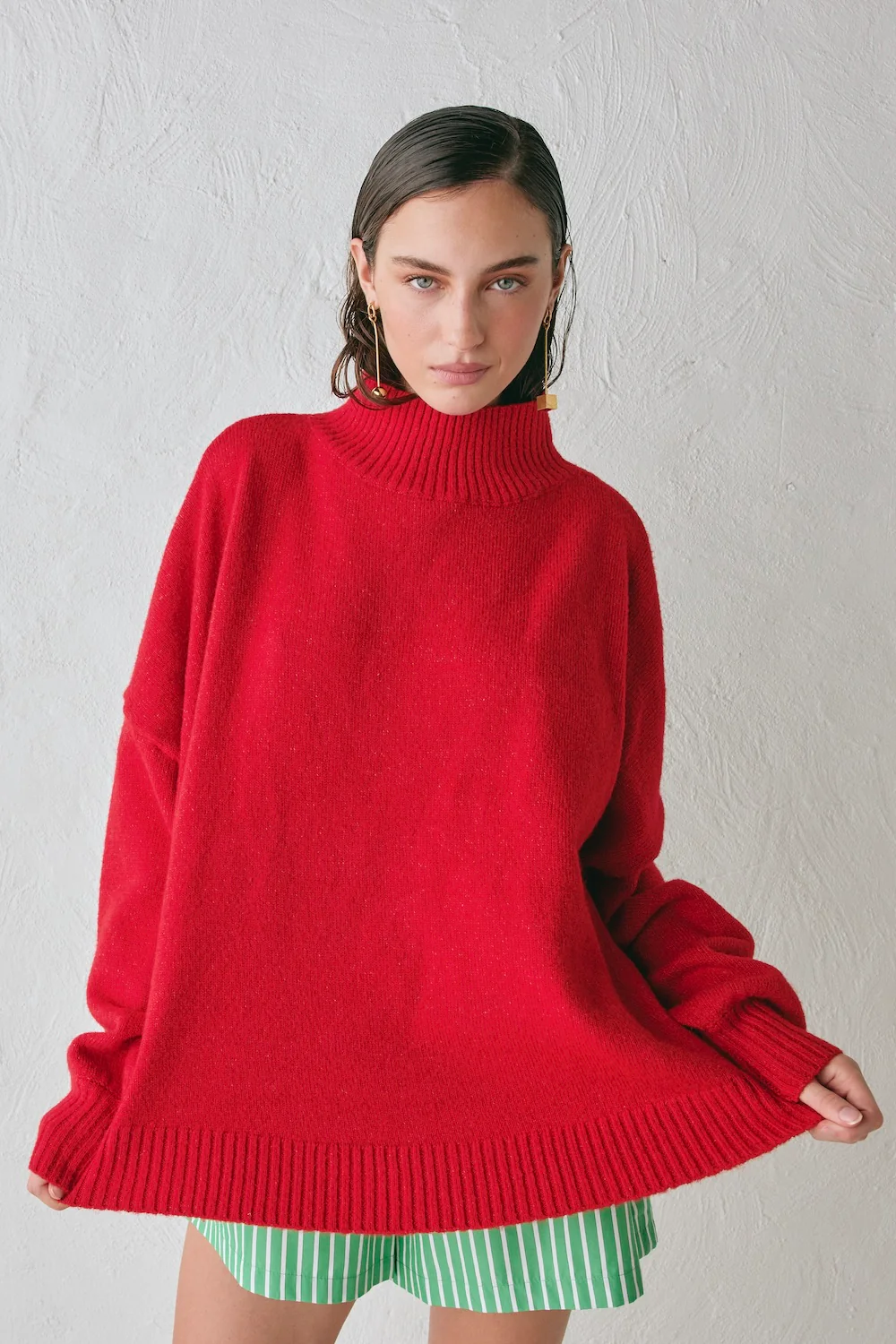 Yumi Knit Jumper Red - Image 5