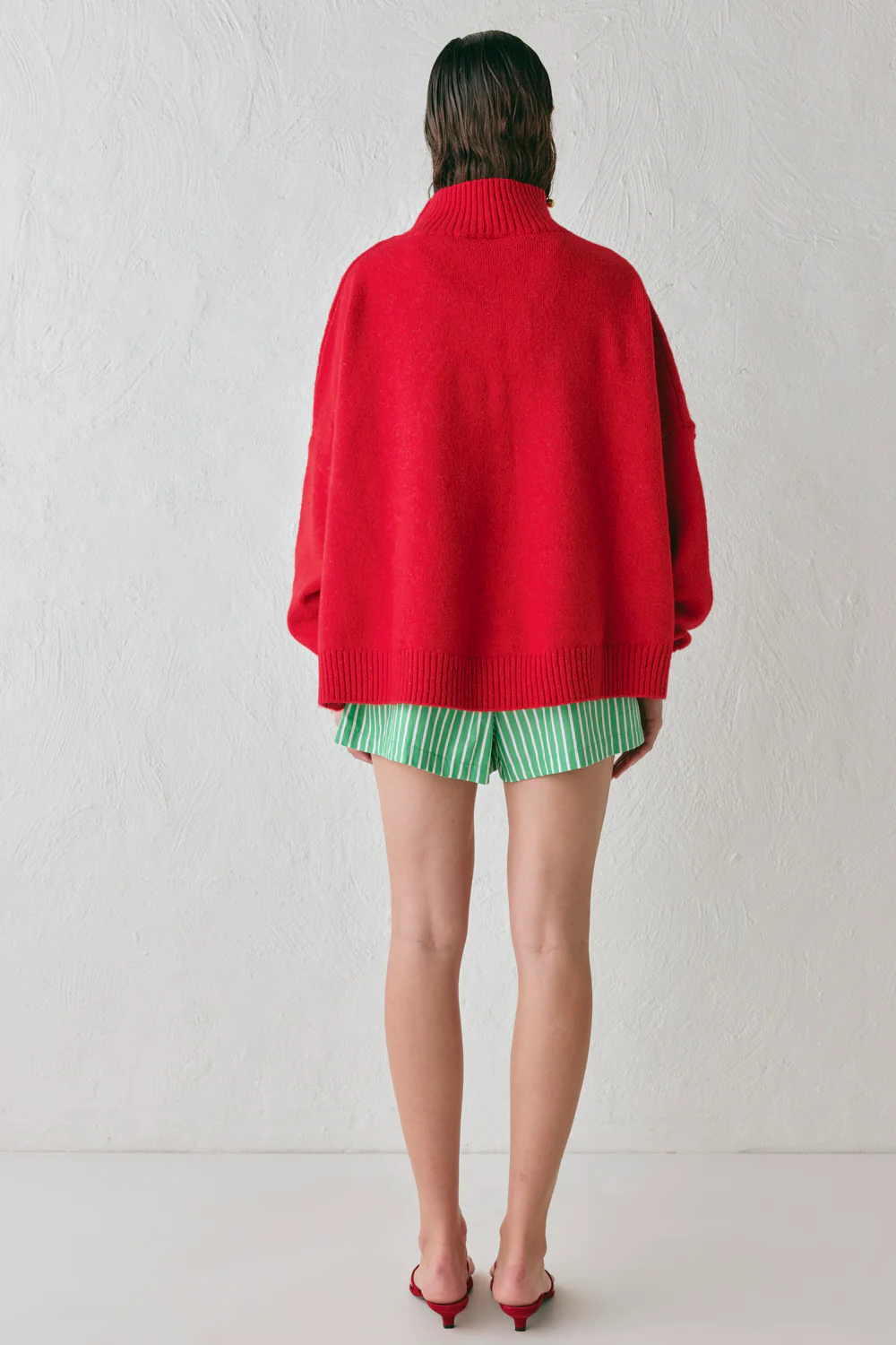 Yumi Knit Jumper Red - Image 9