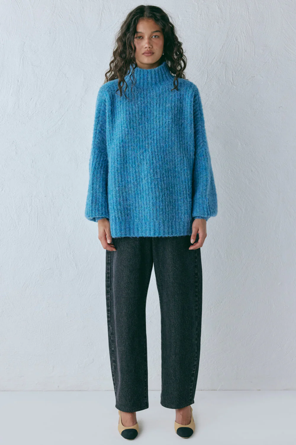 Yumi Knit Jumper Sea - Image 6