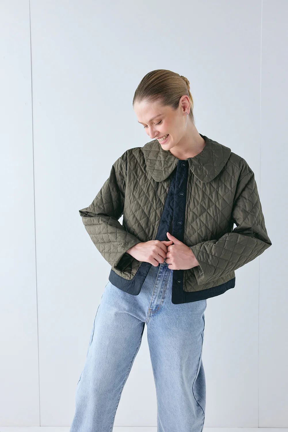 Yvette Jacket Khaki - Image 2