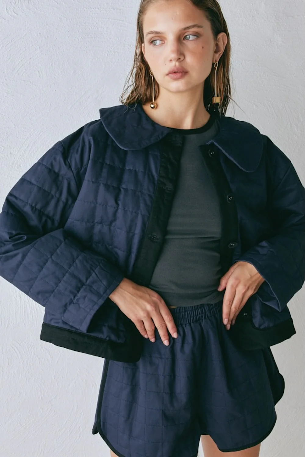 Yvette Jacket Navy - Image 3
