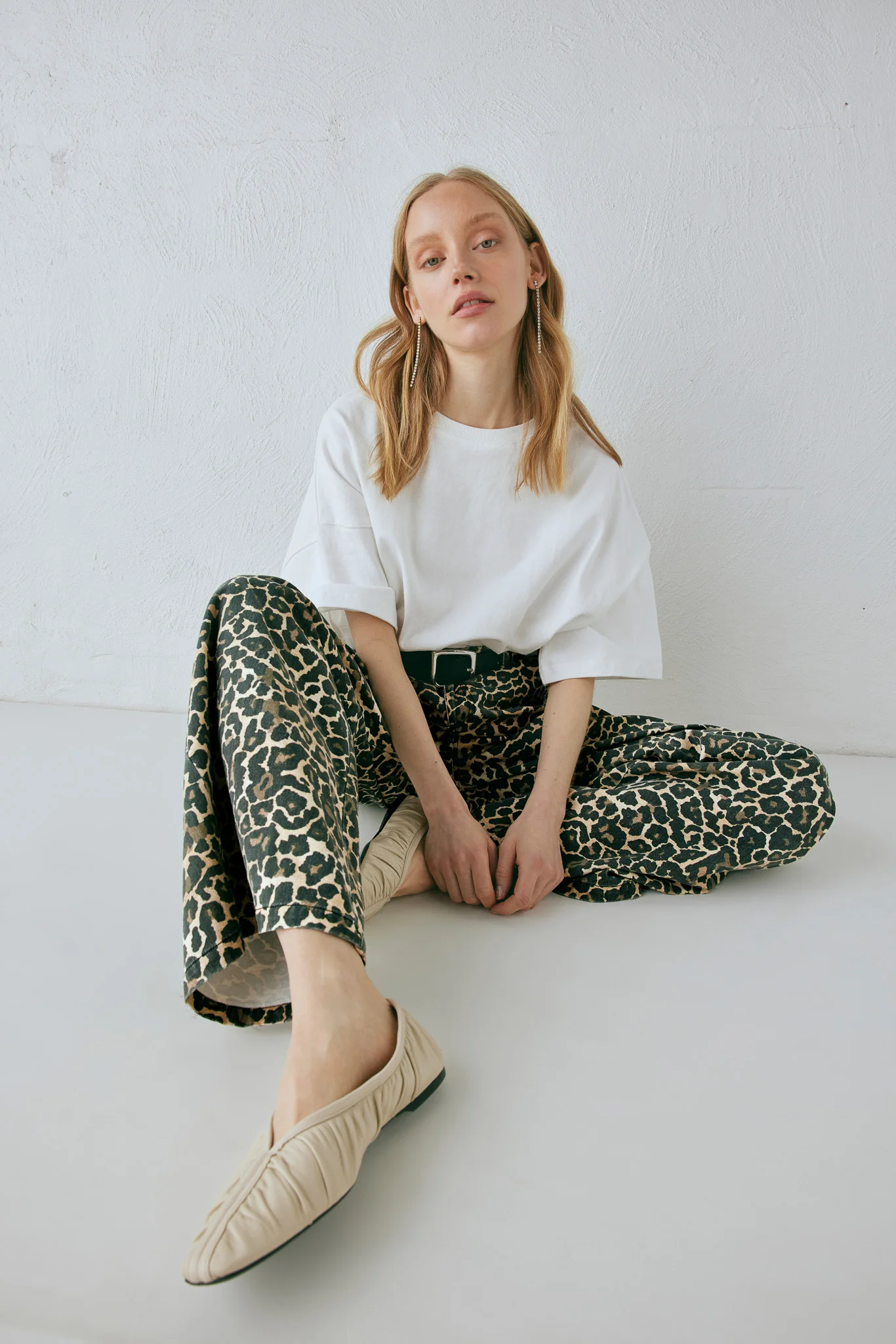 Zia High Rise Denim Jeans Leopard - Image 3