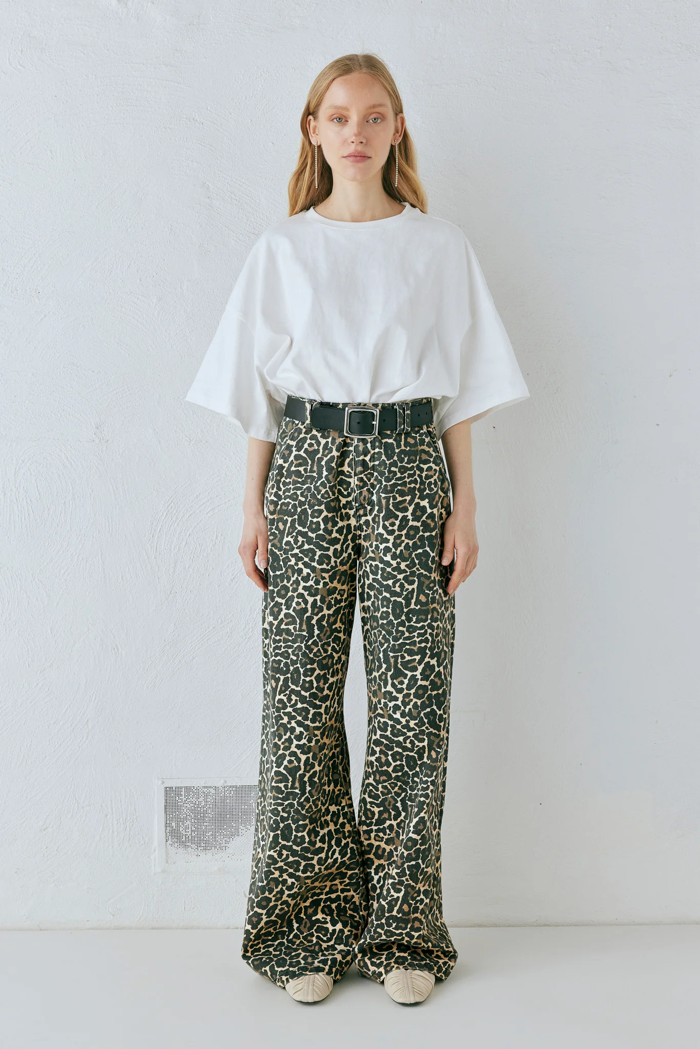 Zia High Rise Denim Jeans Leopard - Image 4
