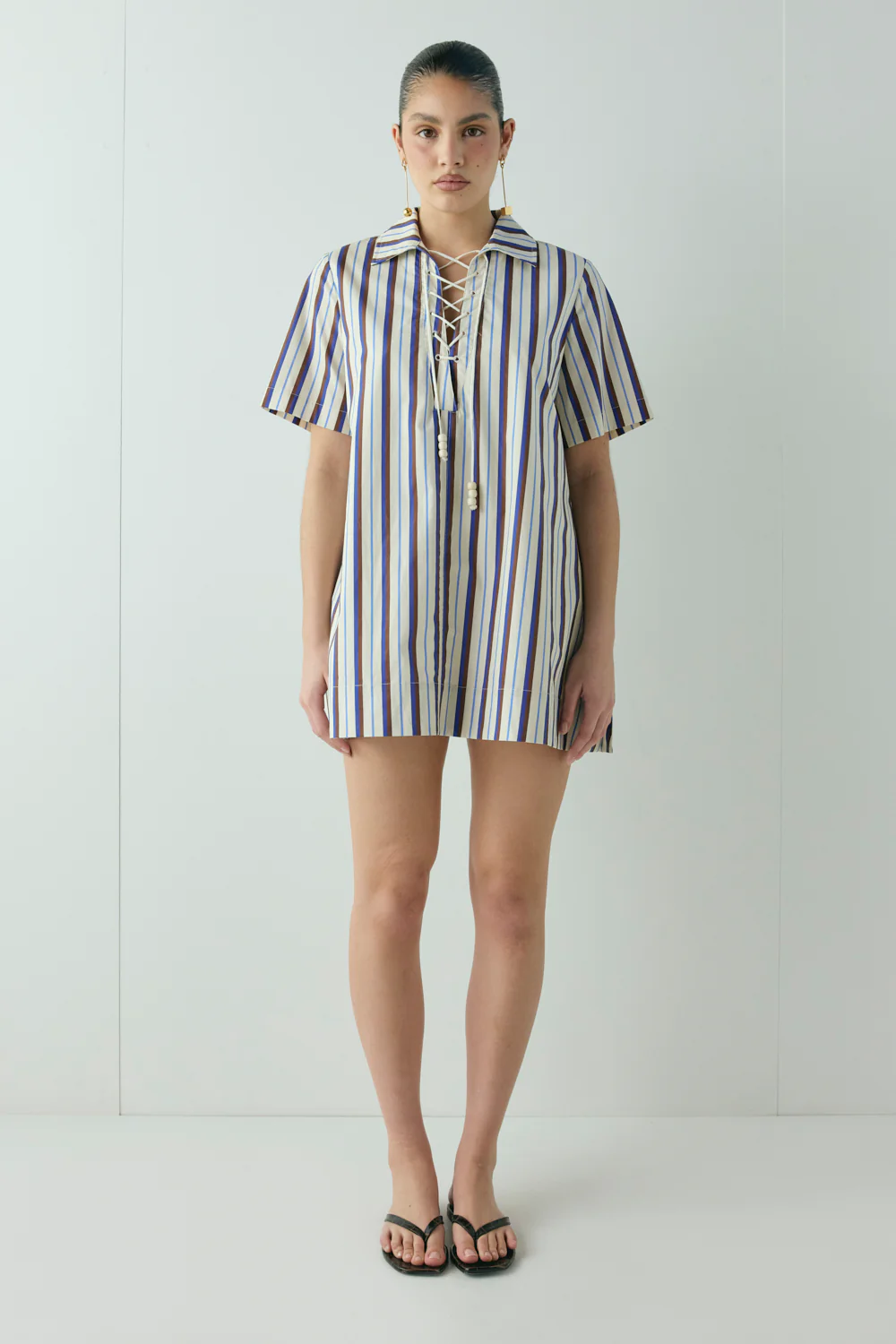 Zippora Mini Dress Stripe - Image 5