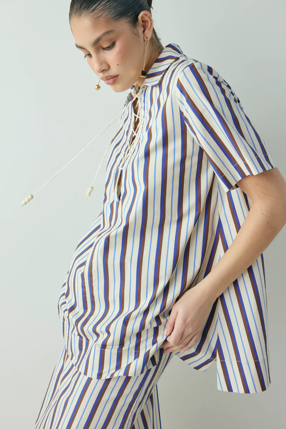Zippora Mini Dress Stripe - Image 6