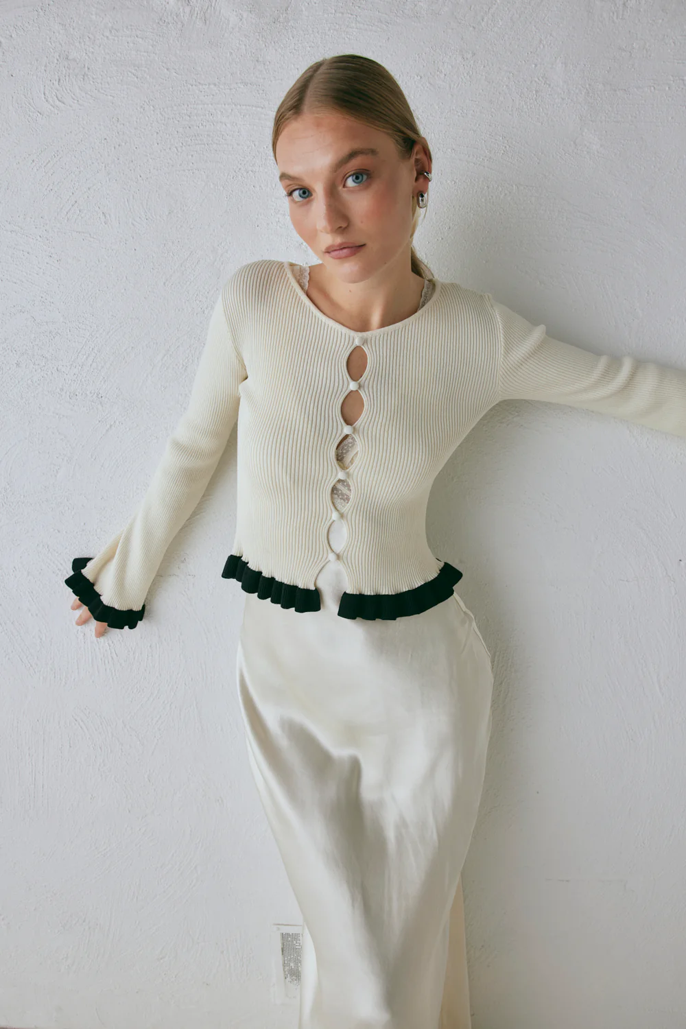 Zoey Knit Top Cream - Image 6